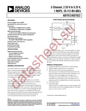 AD7922ARMZ datasheet  